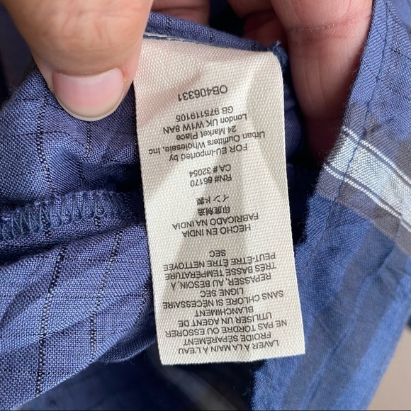 Free People Blouse Women’s Size XS Blue Tunic Blouse pullover top - Picture 9 of 12